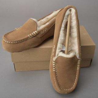 アグ(UGG)の新品♡UGGアグ ANSLEY モカシン/スリッポン/ムートン ブラウン24cm(スリッポン/モカシン)