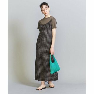 ビューティアンドユースユナイテッドアローズ(BEAUTY&YOUTH UNITED ARROWS)の【BLACK】フラワープリント キャミワンピース(ロングワンピース/マキシワンピース)