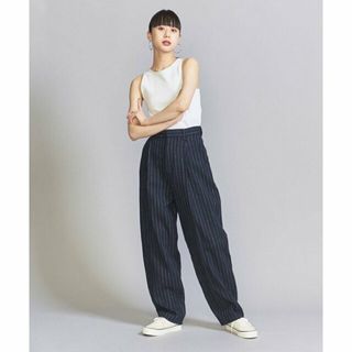 ビューティアンドユースユナイテッドアローズ(BEAUTY&YOUTH UNITED ARROWS)の【NAVY】麻コットン タック カーブパンツ -ウォッシャブル-(その他)