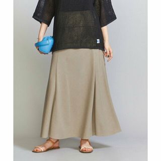 ビューティアンドユースユナイテッドアローズ(BEAUTY&YOUTH UNITED ARROWS)の【BEIGE】リネンライク フレアスカート -ウォッシャブル-(ロングスカート)