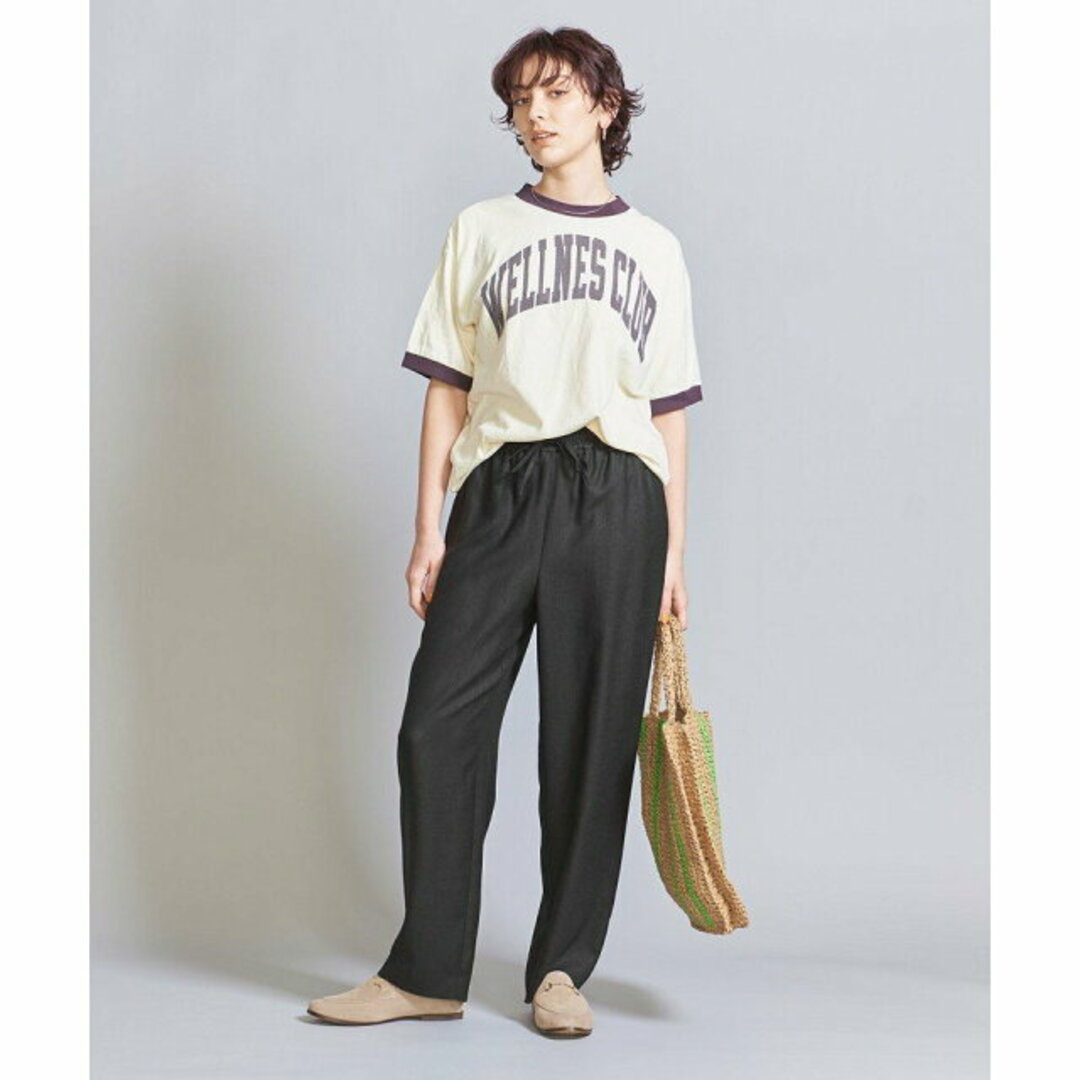 BEAUTY&YOUTH UNITED ARROWS(ビューティアンドユースユナイテッドアローズ)の【BLACK】リネンライク ドローストイージーパンツ -ウォッシャブル- レディースのパンツ(その他)の商品写真