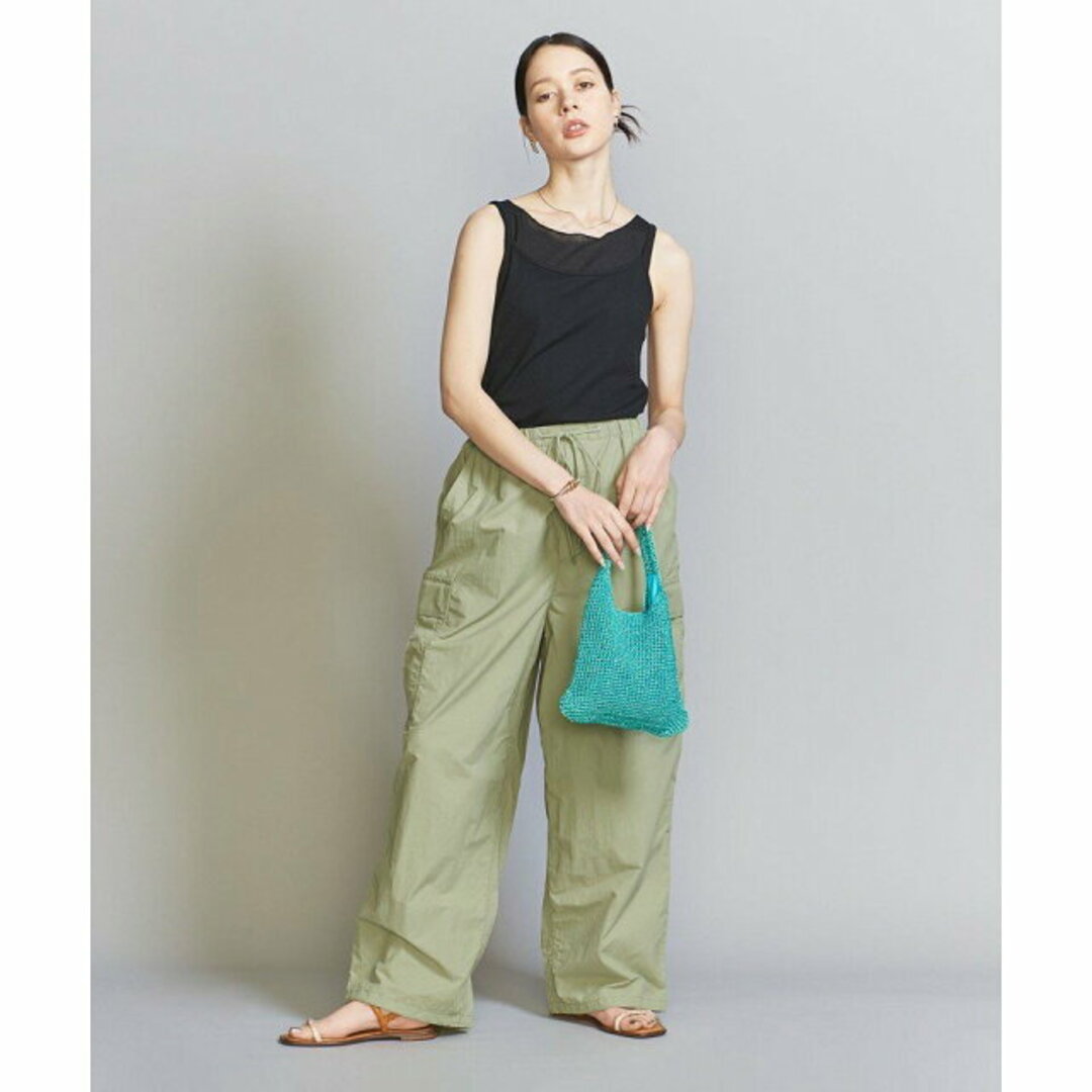 BEAUTY&YOUTH UNITED ARROWS(ビューティアンドユースユナイテッドアローズ)の【LIME】ナイロンコットンカーゴパンツ/ライム -ウォッシャブル- レディースのパンツ(その他)の商品写真