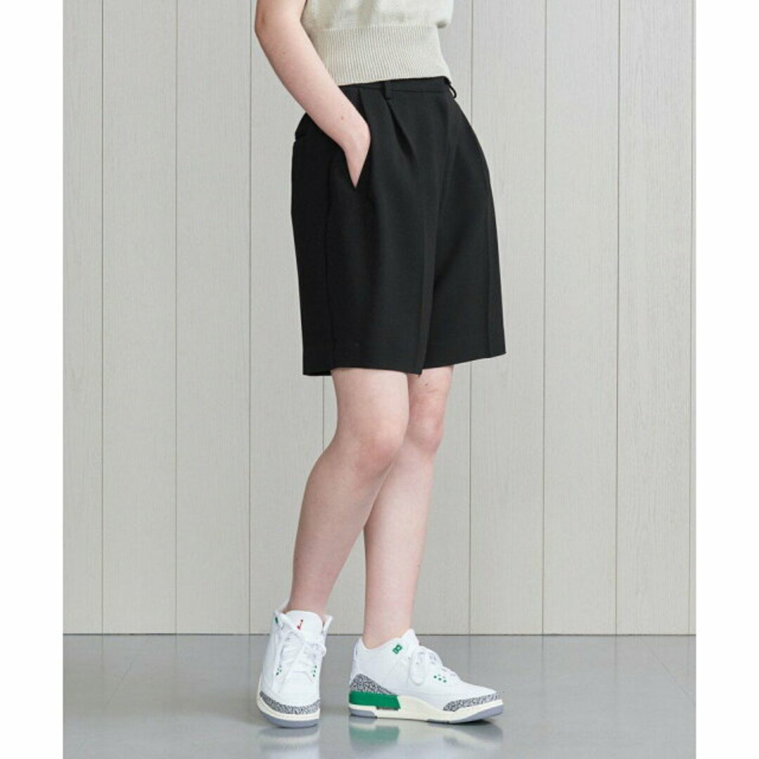 BEAUTY&YOUTH UNITED ARROWS(ビューティアンドユースユナイテッドアローズ)の【BLACK】<H>DOUBLE CLOTH SHORT PANTS 23SS/パンツ レディースのパンツ(その他)の商品写真