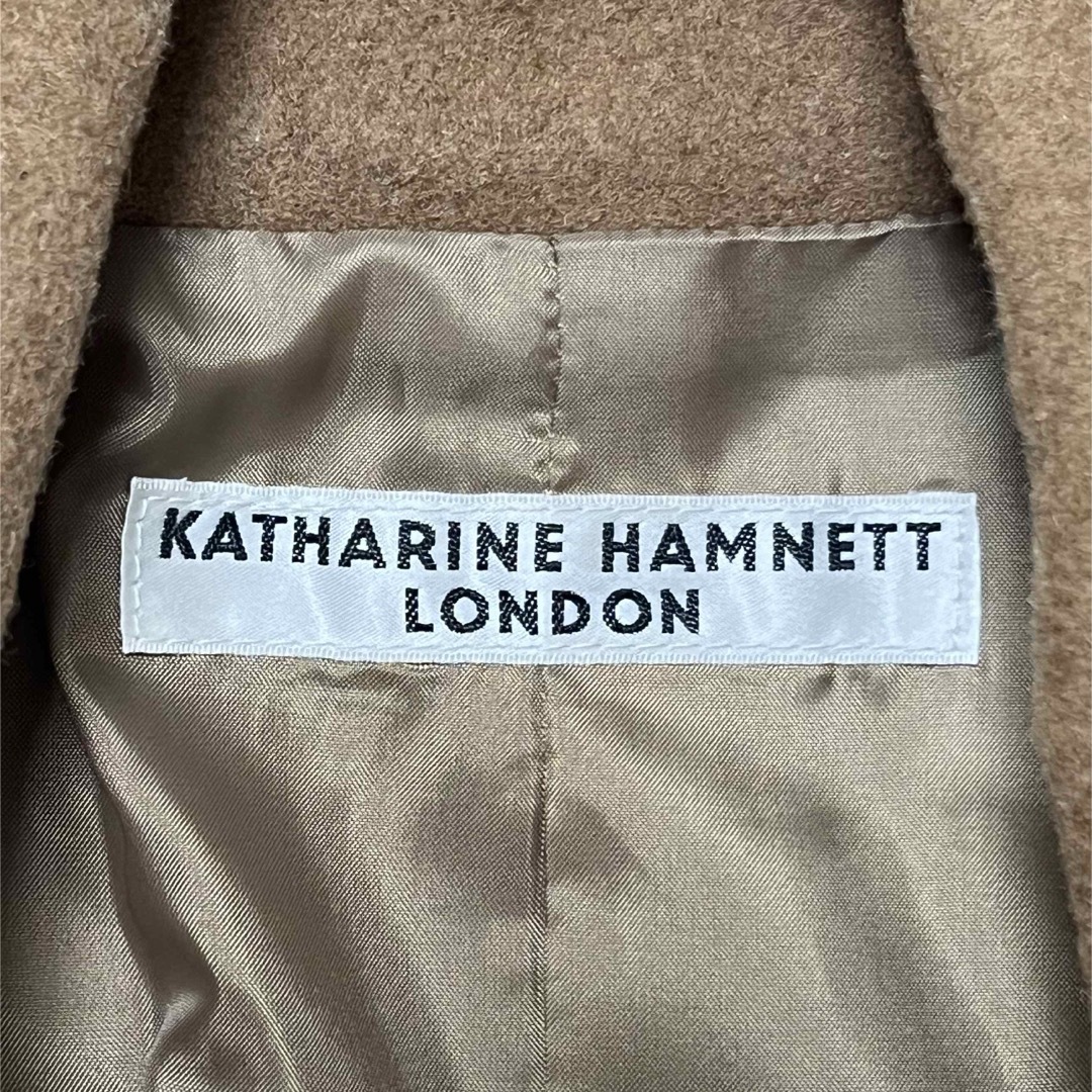 KATHARINE HAMNETT(キャサリンハムネット)のキャサリンハムネットロンドン チェスターコート キャメル 冬物コート メンズのジャケット/アウター(チェスターコート)の商品写真