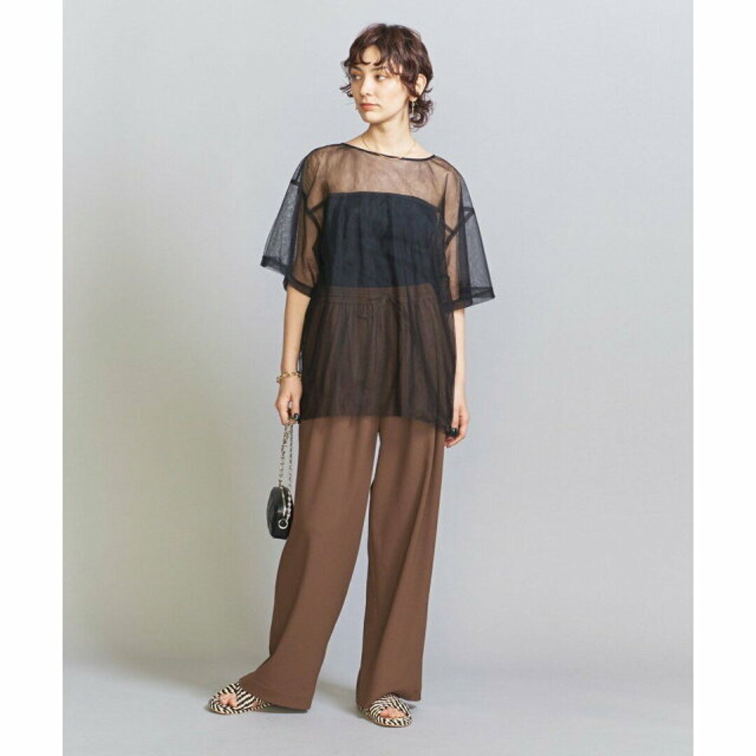 BEAUTY&YOUTH UNITED ARROWS(ビューティアンドユースユナイテッドアローズ)の【MD.BROWN】【S】アムンゼン ワイドイージーパンツ -ウォッシャブル- レディースのパンツ(その他)の商品写真