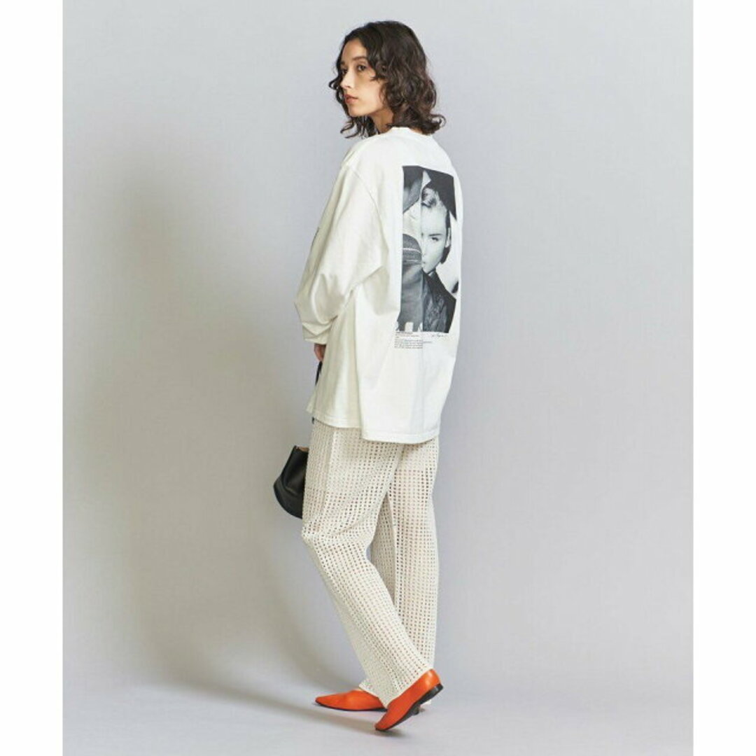 BEAUTY&YOUTH UNITED ARROWS(ビューティアンドユースユナイテッドアローズ)の【OFF WHITE】コットンシルク メッシュニットパンツ レディースのパンツ(その他)の商品写真