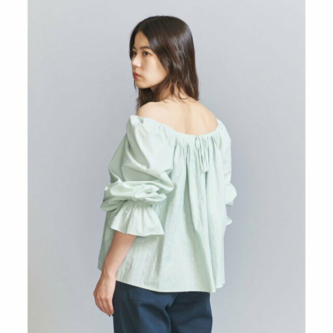 BEAUTY&YOUTH UNITED ARROWS(ビューティアンドユースユナイテッドアローズ)の【LIME】【FREE】コットンローン レースギャザーブラウス -2WAY/ウォッシャブル- レディースのワンピース(ミニワンピース)の商品写真