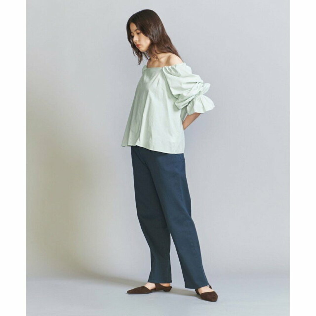 BEAUTY&YOUTH UNITED ARROWS(ビューティアンドユースユナイテッドアローズ)の【LIME】【FREE】コットンローン レースギャザーブラウス -2WAY/ウォッシャブル- レディースのワンピース(ミニワンピース)の商品写真