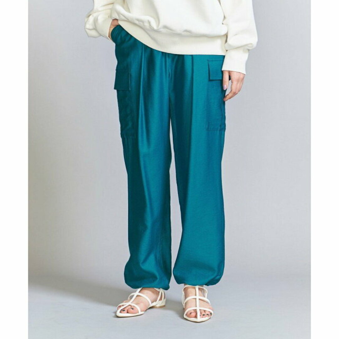 BEAUTY&YOUTH UNITED ARROWS(ビューティアンドユースユナイテッドアローズ)の【DK.GREEN】ツイルカーゴパンツ 23SS -ウォッシャブル- レディースのパンツ(ワークパンツ/カーゴパンツ)の商品写真