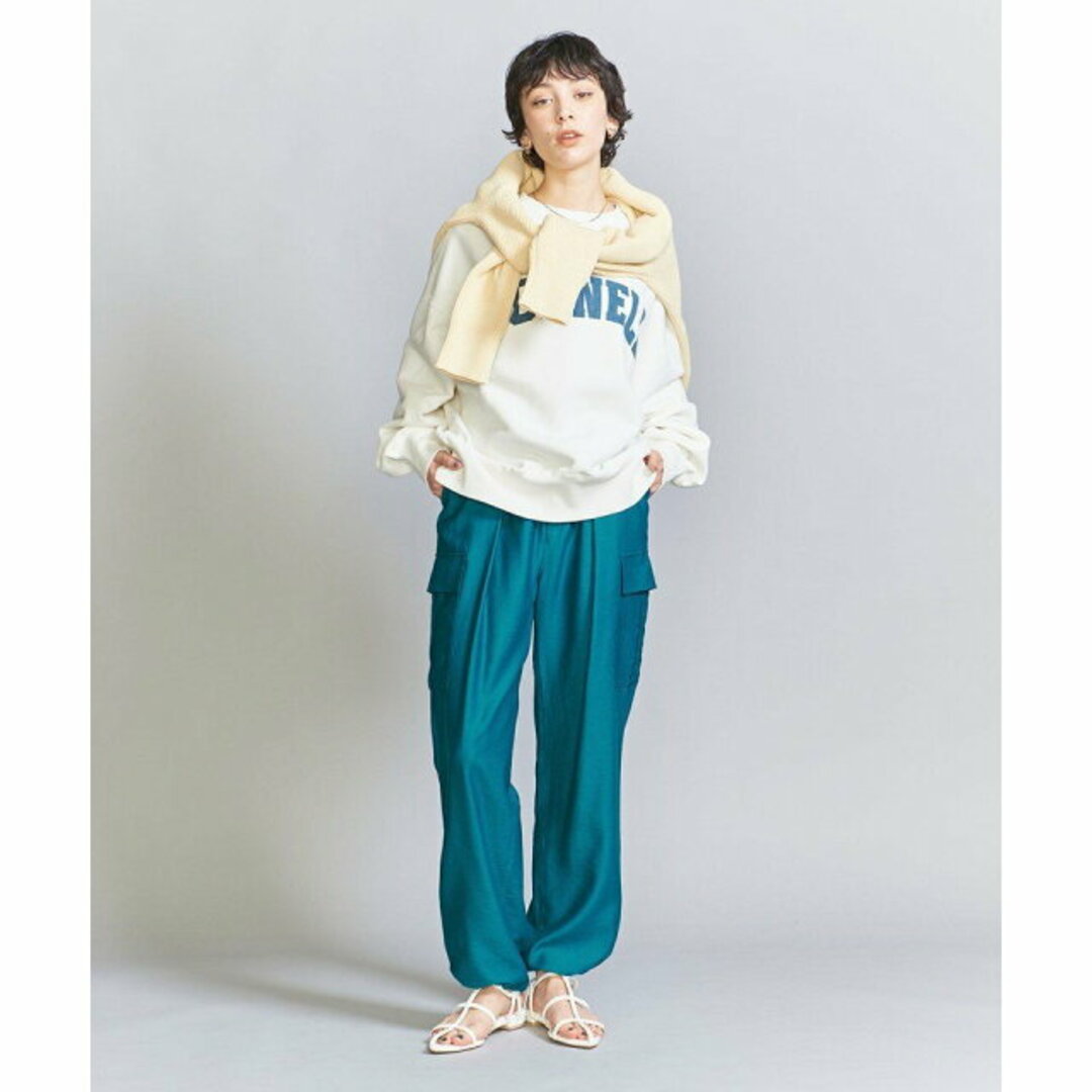 BEAUTY&YOUTH UNITED ARROWS(ビューティアンドユースユナイテッドアローズ)の【DK.GREEN】【S】ツイルカーゴパンツ 23SS -ウォッシャブル- レディースのパンツ(ワークパンツ/カーゴパンツ)の商品写真