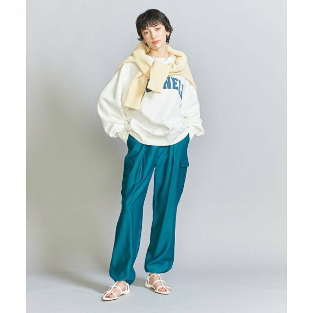 BEAUTY&YOUTH UNITED ARROWS(ビューティアンドユースユナイテッドアローズ)の【DK.GREEN】【S】ツイルカーゴパンツ 23SS -ウォッシャブル- レディースのパンツ(ワークパンツ/カーゴパンツ)の商品写真