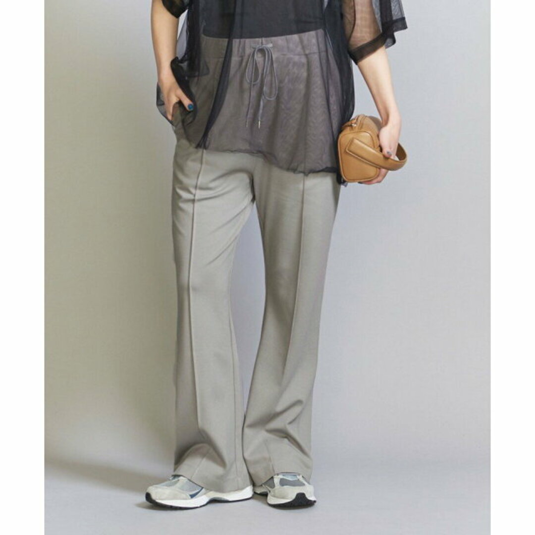 BEAUTY&YOUTH UNITED ARROWS(ビューティアンドユースユナイテッドアローズ)の【MD.GRAY】【S】スリークラックスポンチ フレアイージーパンツ -ウォッシャブル- レディースのパンツ(その他)の商品写真