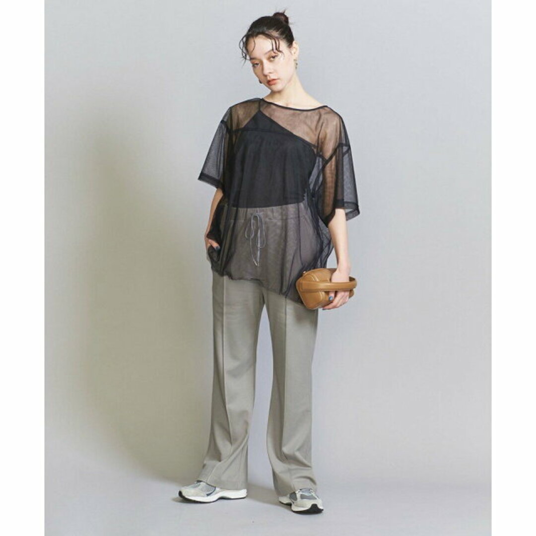 BEAUTY&YOUTH UNITED ARROWS(ビューティアンドユースユナイテッドアローズ)の【MD.GRAY】【S】スリークラックスポンチ フレアイージーパンツ -ウォッシャブル- レディースのパンツ(その他)の商品写真