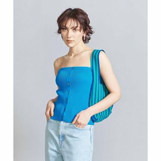 ビューティアンドユースユナイテッドアローズ(BEAUTY&YOUTH UNITED ARROWS)の【TURQUOISE】リブニット ボタン ビスチェ -ウォッシャブル-(ニット/セーター)