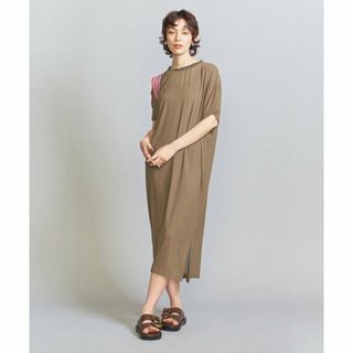 ビューティアンドユースユナイテッドアローズ(BEAUTY&YOUTH UNITED ARROWS)の【OLIVE】シフォンレイヤード ドルマンスリーブワンピース -ウォッシャブル-(ロングワンピース/マキシワンピース)