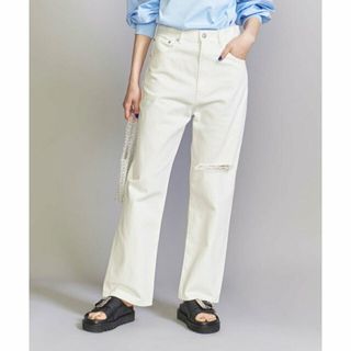 ビューティアンドユースユナイテッドアローズ(BEAUTY&YOUTH UNITED ARROWS)の【WHITE】クラッシュデニムパンツ -ウォッシャブル-(デニム/ジーンズ)