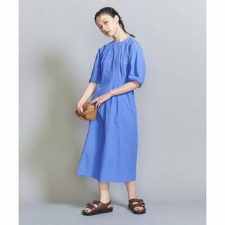 ビューティアンドユースユナイテッドアローズ(BEAUTY&YOUTH UNITED ARROWS)の【LT.BLUE】コットン ボリュームスリーブ ワンピース -ウォッシャブル-(ロングワンピース/マキシワンピース)