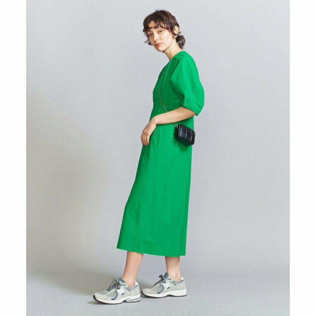 BEAUTY&YOUTH UNITED ARROWS(ビューティアンドユースユナイテッドアローズ)の【KELLY】コットン ボリュームスリーブ ワンピース -ウォッシャブル- レディースのワンピース(ロングワンピース/マキシワンピース)の商品写真