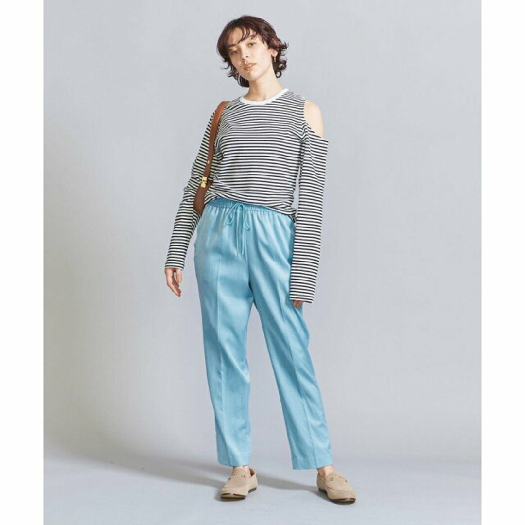 BEAUTY&YOUTH UNITED ARROWS(ビューティアンドユースユナイテッドアローズ)の【LT.BLUE】【M】サテン ドロースト イージーパンツ -ウォッシャブル- レディースのパンツ(その他)の商品写真