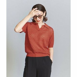 ビューティアンドユースユナイテッドアローズ(BEAUTY&YOUTH UNITED ARROWS)の【WINE】スキッパー ポロスカシニット -ウォッシャブル-(ニット/セーター)