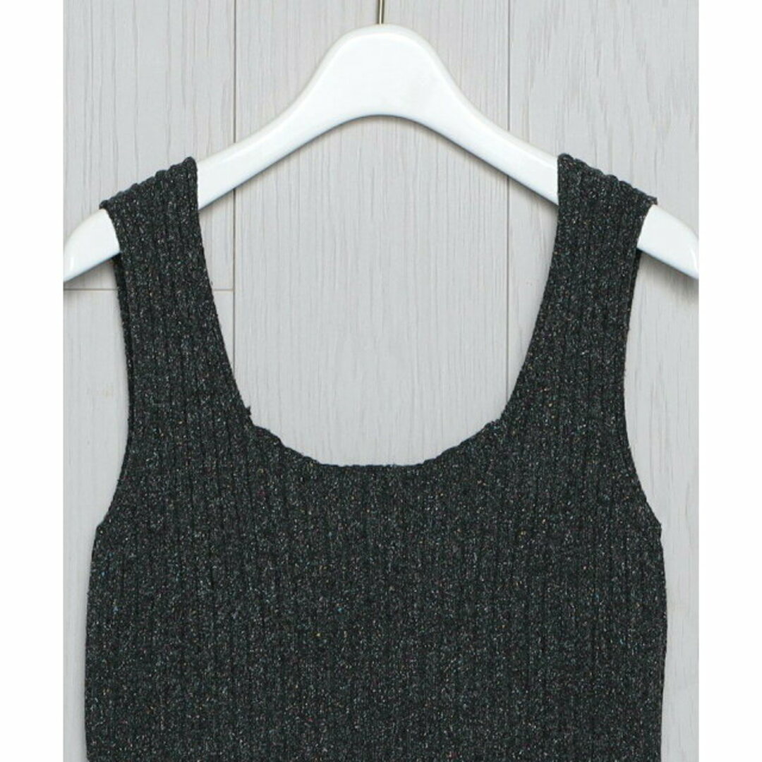 BEAUTY&YOUTH UNITED ARROWS(ビューティアンドユースユナイテッドアローズ)の【DK.GRAY】<H>SILK NYLON NEP RIB TANK TOP/ニット レディースのトップス(ニット/セーター)の商品写真