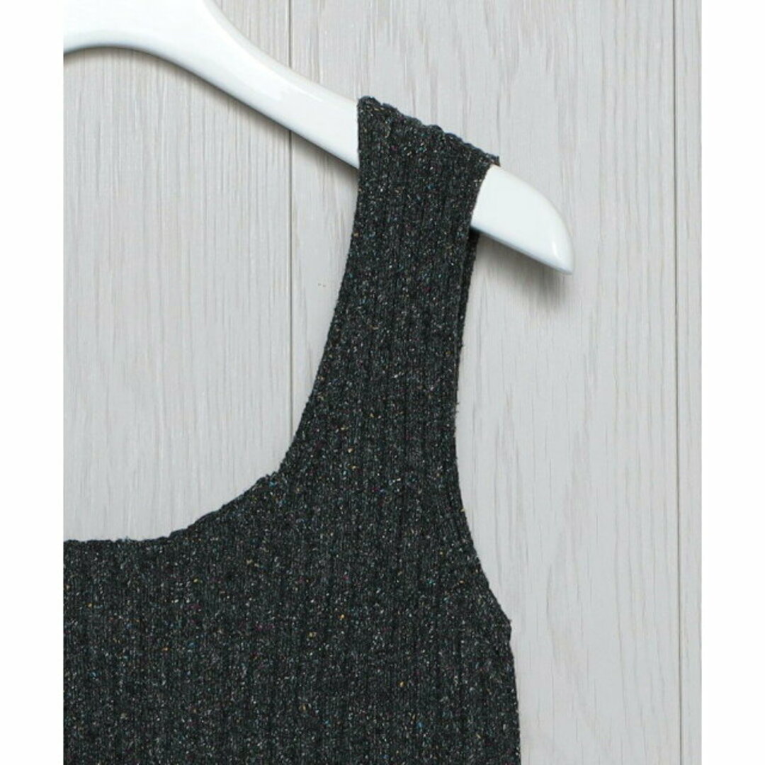 BEAUTY&YOUTH UNITED ARROWS(ビューティアンドユースユナイテッドアローズ)の【DK.GRAY】<H>SILK NYLON NEP RIB TANK TOP/ニット レディースのトップス(ニット/セーター)の商品写真