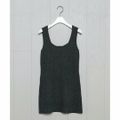 【DK.GRAY】<H>SILK NYLON NEP RIB TANK TOP/