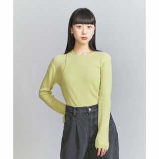 ビューティアンドユースユナイテッドアローズ(BEAUTY&YOUTH UNITED ARROWS)の【LIME】コットンリブ スラッシュ レイヤード プルオーバー(ニット/セーター)