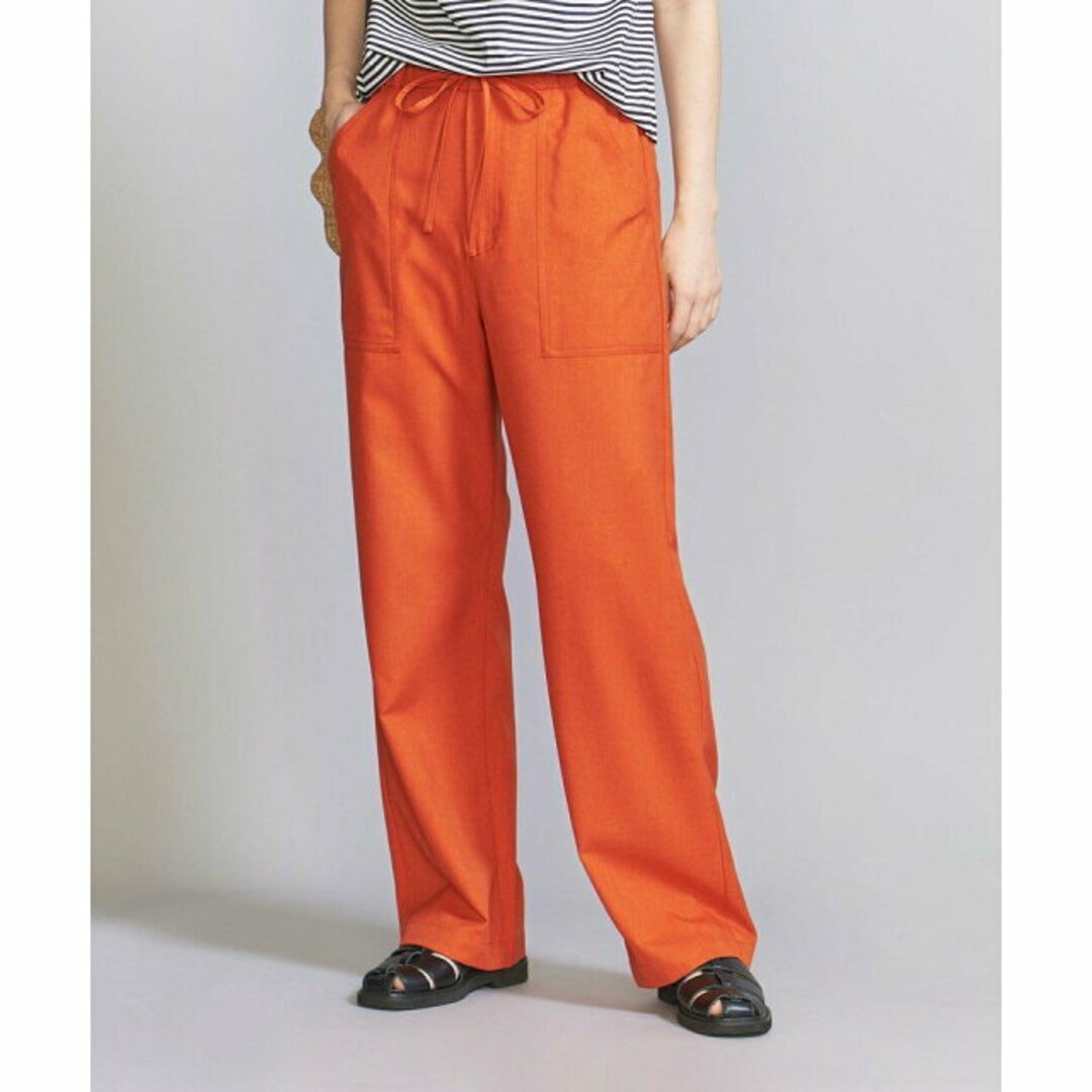 BEAUTY&YOUTH UNITED ARROWS(ビューティアンドユースユナイテッドアローズ)の【ORANGE】リネンライク パッチポケットイージーパンツ -ウォッシャブル- レディースのパンツ(その他)の商品写真