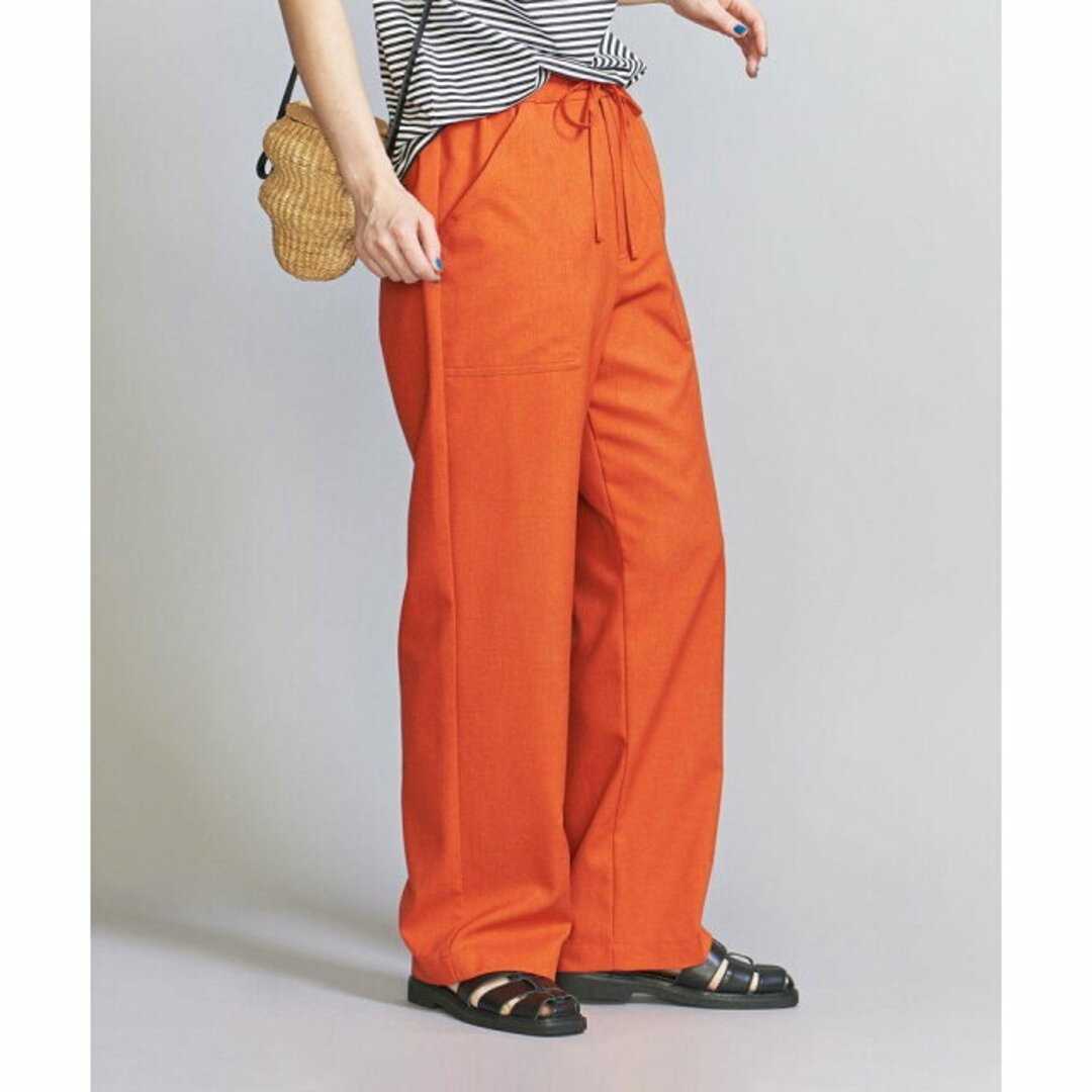 BEAUTY&YOUTH UNITED ARROWS(ビューティアンドユースユナイテッドアローズ)の【ORANGE】リネンライク パッチポケットイージーパンツ -ウォッシャブル- レディースのパンツ(その他)の商品写真