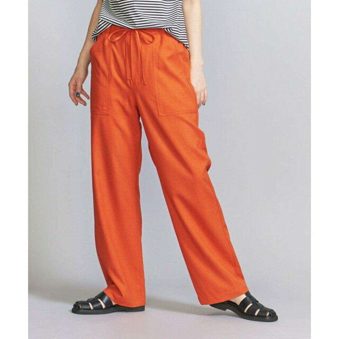 BEAUTY&YOUTH UNITED ARROWS(ビューティアンドユースユナイテッドアローズ)の【ORANGE】リネンライク パッチポケットイージーパンツ -ウォッシャブル- レディースのパンツ(その他)の商品写真