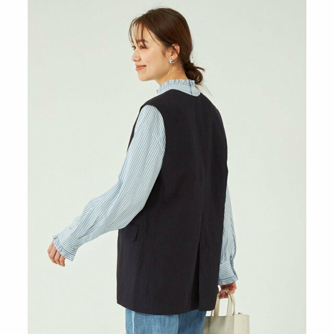 UNITED ARROWS green label relaxing - 【NAVY】ドライ レーヨンリネン