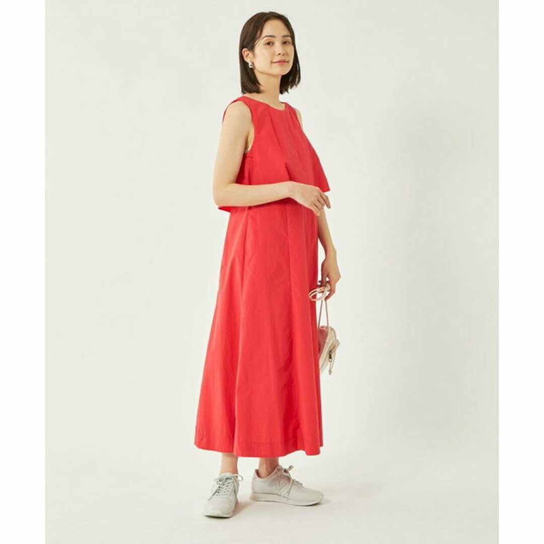 UNITED ARROWS green label relaxing(ユナイテッドアローズグリーンレーベルリラクシング)の【RED】【FREE】<LAND&WATER>クロップド レイヤー ワンピース -UVカット・マシンウォッシャブル- レディースのワンピース(ロングワンピース/マキシワンピース)の商品写真