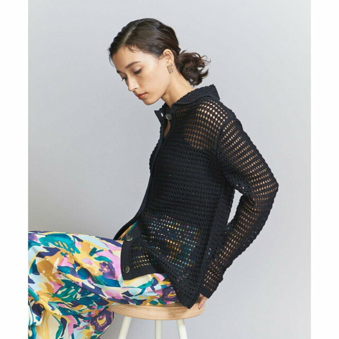 BEAUTY&YOUTH UNITED ARROWS - 【BLACK】コットンシルク メッシュ