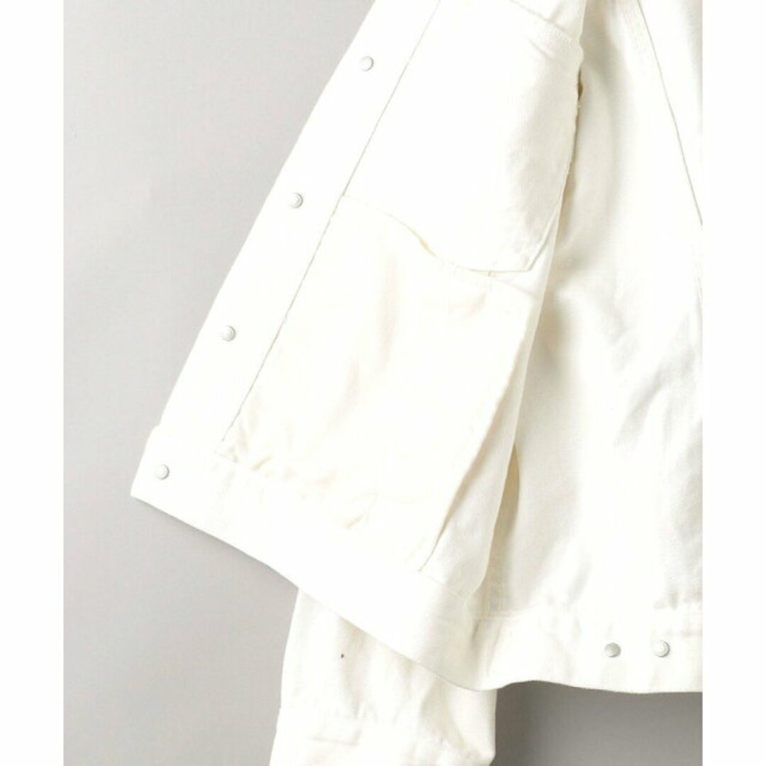 BEAUTY&YOUTH UNITED ARROWS(ビューティアンドユースユナイテッドアローズ)の【WHITE】オープンエンド ルーズ デニムジャケット -ウォッシャブル- レディースのジャケット/アウター(Gジャン/デニムジャケット)の商品写真