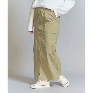 ビューティアンドユースユナイテッドアローズ(BEAUTY&YOUTH UNITED ARROWS)の【BEIGE】ナイロンタフタ ポケット ドロースト スカート -ウォッシャブル-(ロングスカート)