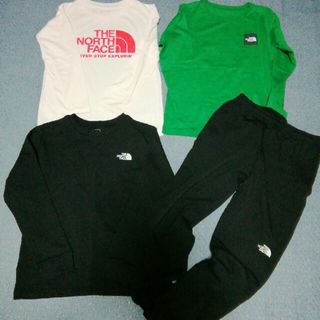 ザノースフェイス(THE NORTH FACE)のTHE NORTH FACE ロンTEE スウェット上下 140 セット(Tシャツ/カットソー)