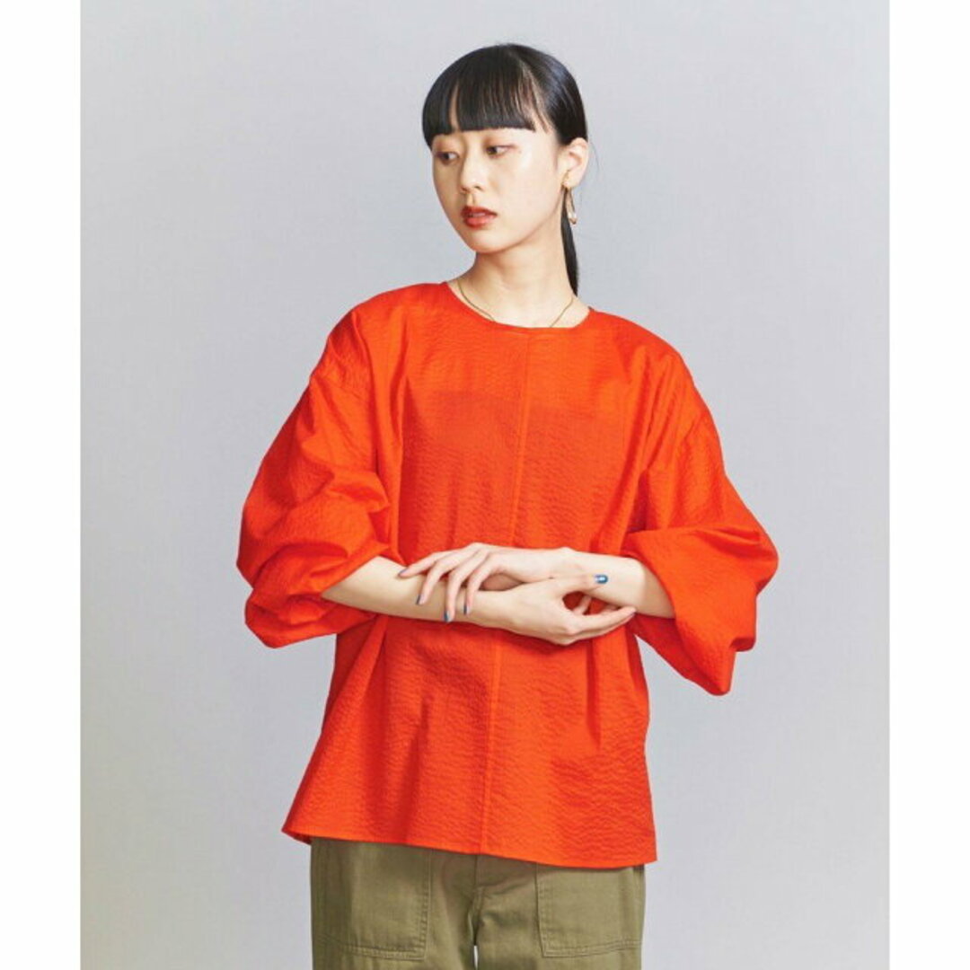 BEAUTY&YOUTH UNITED ARROWS(ビューティアンドユースユナイテッドアローズ)の【ORANGE】コットンローン バックオープン チュニック -ウォッシャブル- レディースのワンピース(ミニワンピース)の商品写真