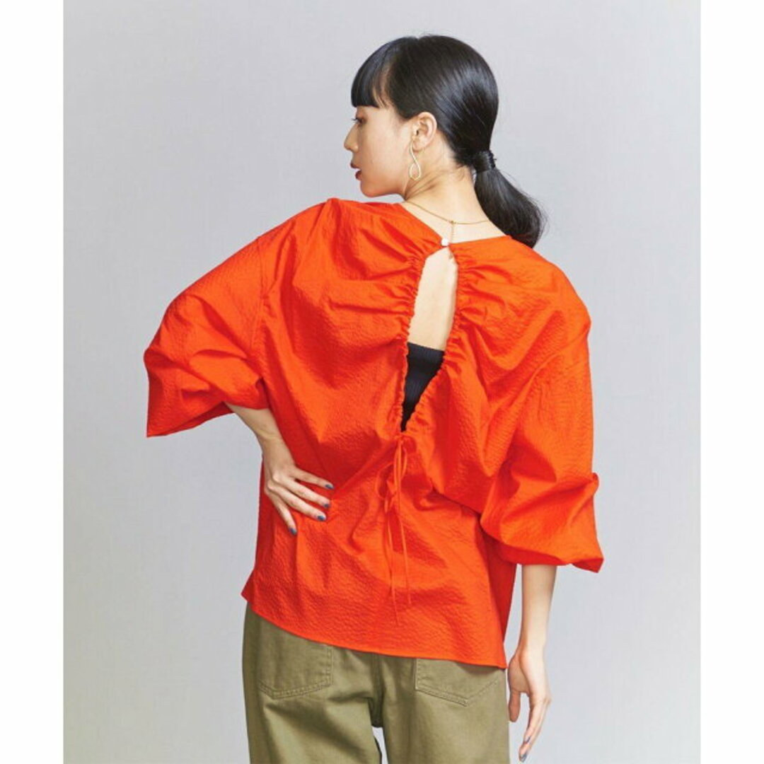 BEAUTY&YOUTH UNITED ARROWS(ビューティアンドユースユナイテッドアローズ)の【ORANGE】コットンローン バックオープン チュニック -ウォッシャブル- レディースのワンピース(ミニワンピース)の商品写真