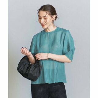 ビューティアンドユースユナイテッドアローズ(BEAUTY&YOUTH UNITED ARROWS)の【TURQUOISE】シアー ボリュームスリーブ ブラウス -ウォッシャブル-(シャツ/ブラウス(長袖/七分))