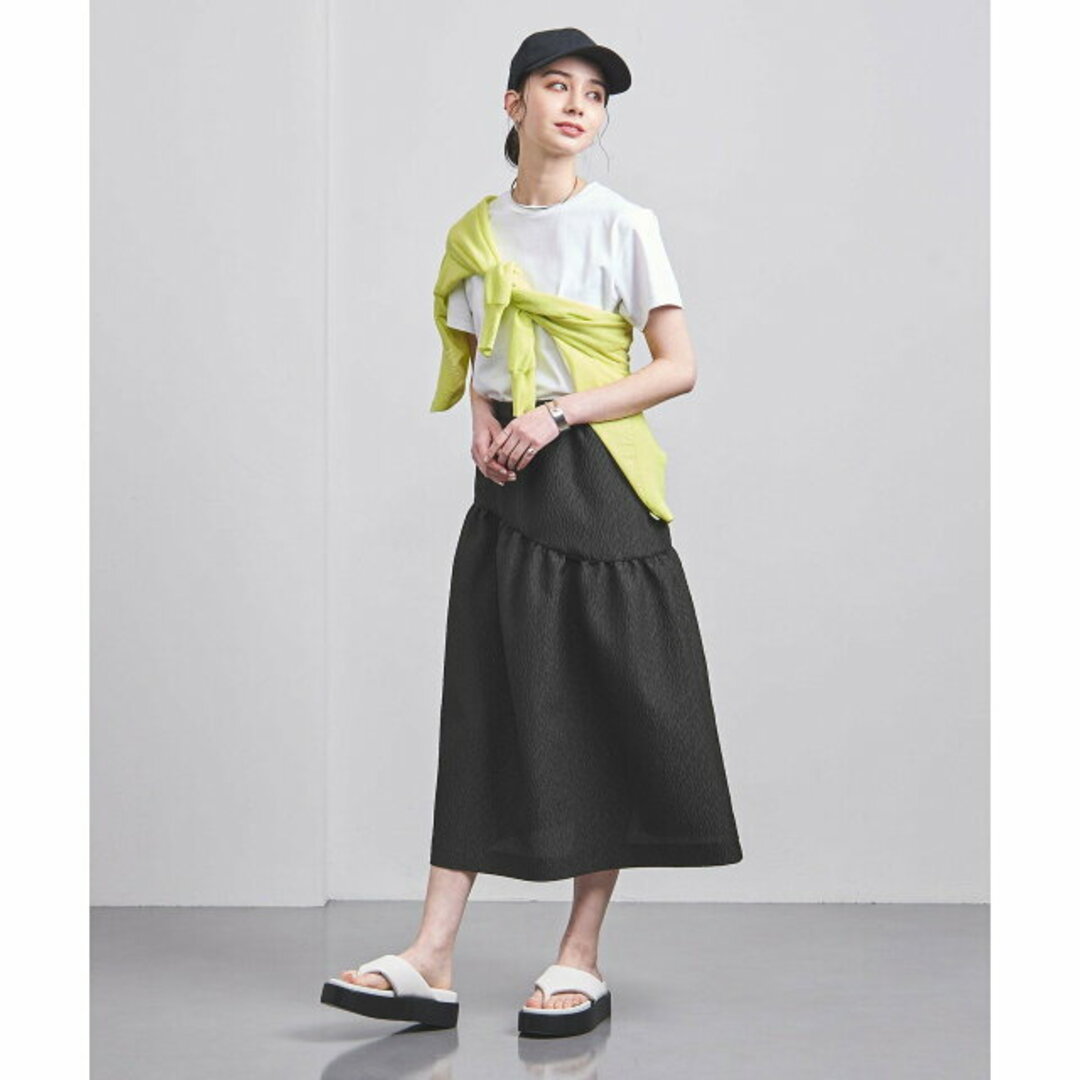 UNITED ARROWS(ユナイテッドアローズ)の【BLACK】AIRY ジャカード ティアードスカート その他のその他(その他)の商品写真