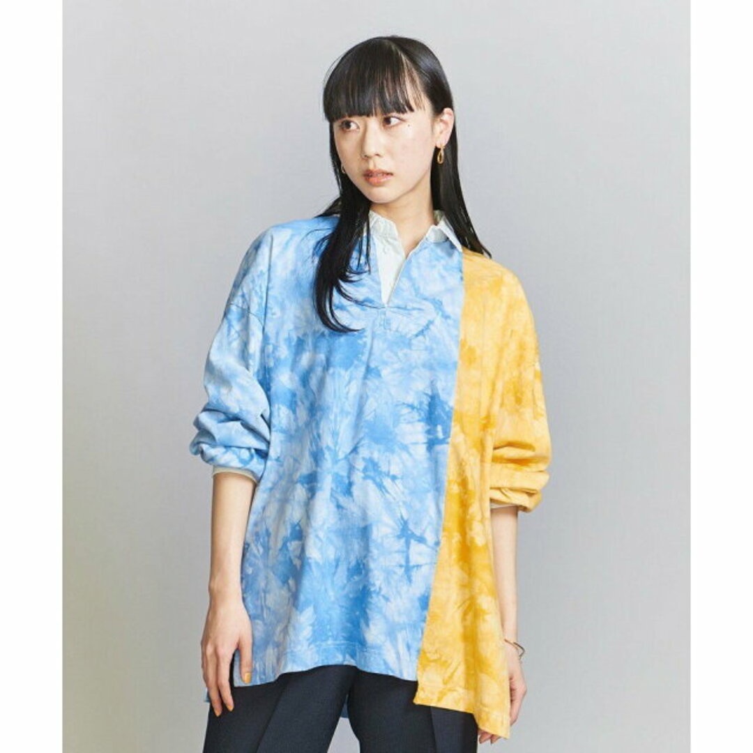 BEAUTY&YOUTH UNITED ARROWS(ビューティアンドユースユナイテッドアローズ)の【LT.BLUE】【別注】<Usedig>タイダイラガーシャツ レディースのトップス(カットソー(長袖/七分))の商品写真