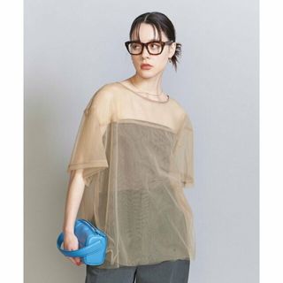 ビューティアンドユースユナイテッドアローズ(BEAUTY&YOUTH UNITED ARROWS)の【BEIGE】ナイロンチュール レイヤード ショートスリーブ プルオーバー -ウォッシャブル-(その他)