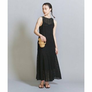 ビューティアンドユースユナイテッドアローズ(BEAUTY&YOUTH UNITED ARROWS)の【BLACK】ラッセルレース フレアワンピース(ロングワンピース/マキシワンピース)