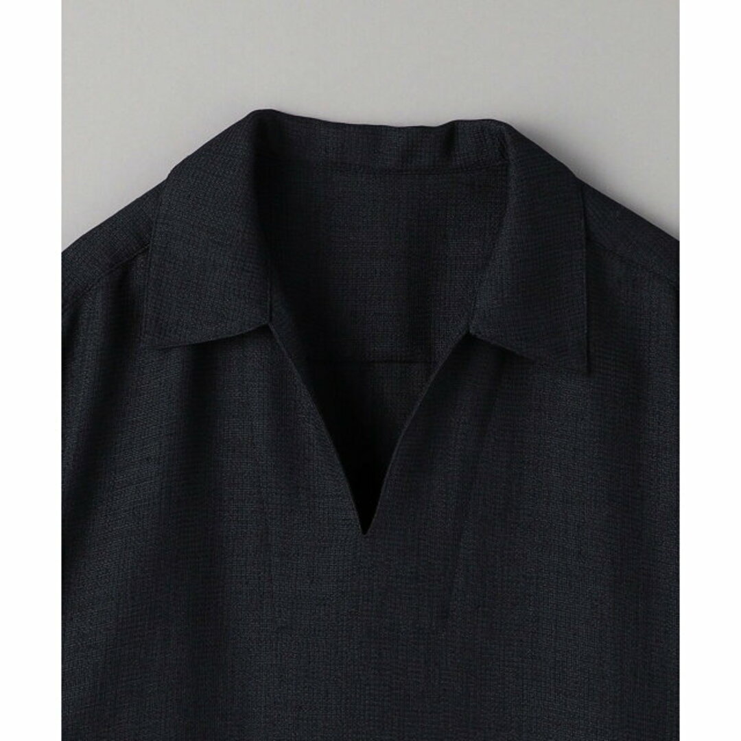 BEAUTY&YOUTH UNITED ARROWS(ビューティアンドユースユナイテッドアローズ)の【NAVY】ポリエステル メッシュ スキッパー シャツ -ウォッシャブル- レディースのワンピース(ミニワンピース)の商品写真