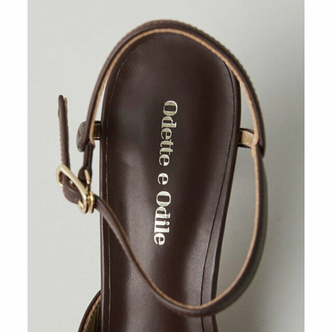 Odette e Odile(オデットエオディール)の【DK.BROWN】【22cm】ラディアルライン サンダル60 レディースの靴/シューズ(サンダル)の商品写真