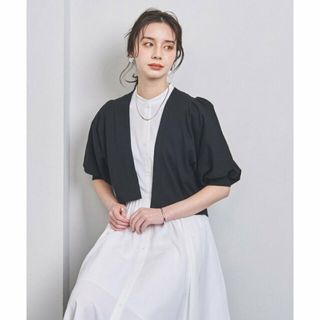 ユナイテッドアローズ(UNITED ARROWS)の【BLACK】パフスリーブ ショートカーディガン(カーディガン)