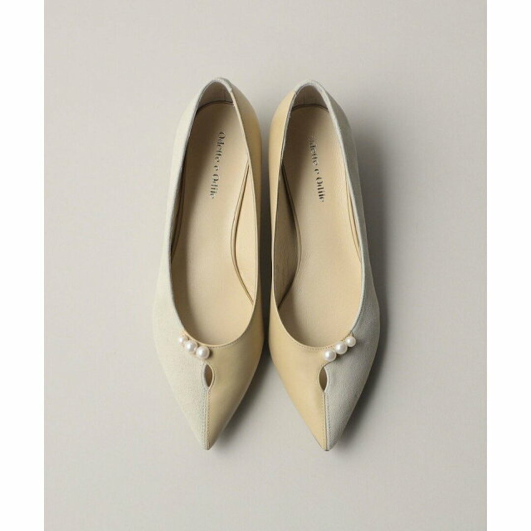 Odette e Odile(オデットエオディール)の【BEIGE】パールライク パンプス35↓↑ レディースの靴/シューズ(ハイヒール/パンプス)の商品写真