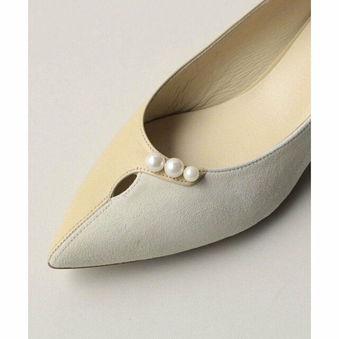 Odette e Odile(オデットエオディール)の【BEIGE】パールライク パンプス35↓↑ レディースの靴/シューズ(ハイヒール/パンプス)の商品写真