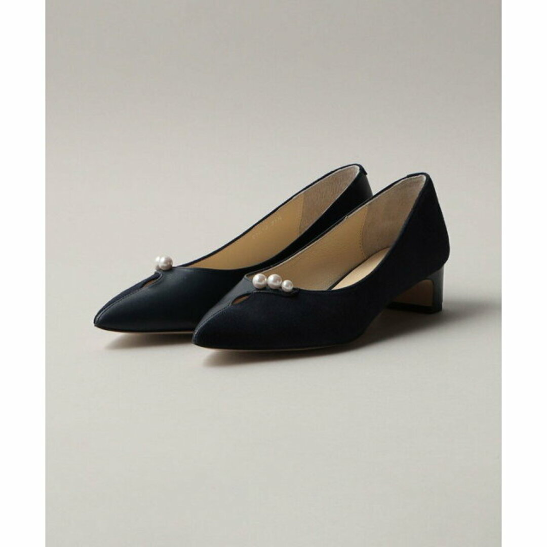 Odette e Odile(オデットエオディール)の【NAVY】パールライク パンプス35↓↑ レディースの靴/シューズ(ハイヒール/パンプス)の商品写真